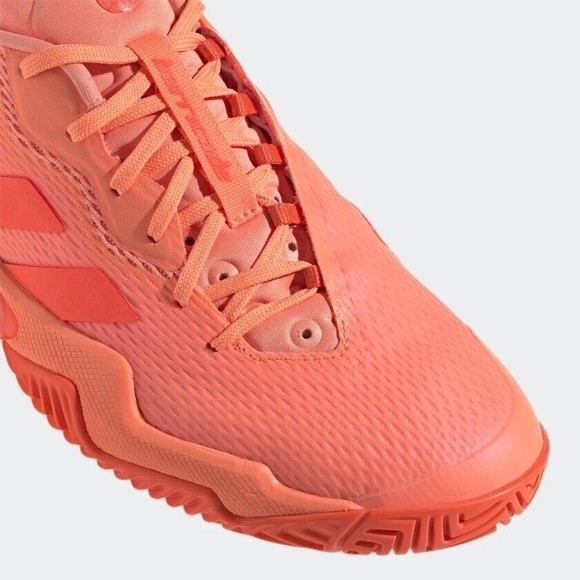 WOMEN'S adidas Barricade Orange Tennis Shoes GW3816 - Picture 11 of 11